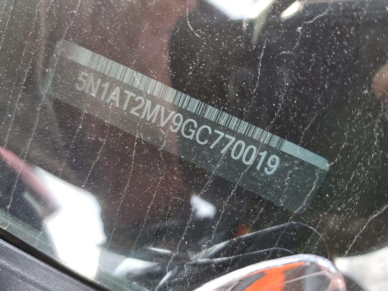 5N1AT2MV9GC770019 2016 Nissan Rogue S