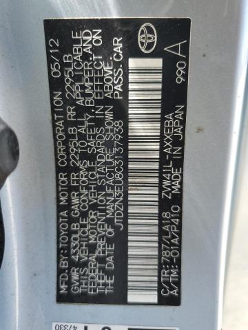 2012 Toyota Prius V VIN: JTDZN3EU8C3137938 Lot: 56638544