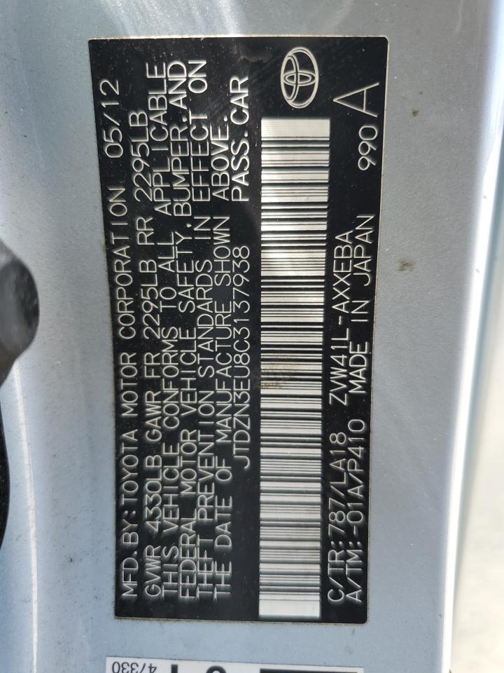 JTDZN3EU8C3137938 2012 Toyota Prius V