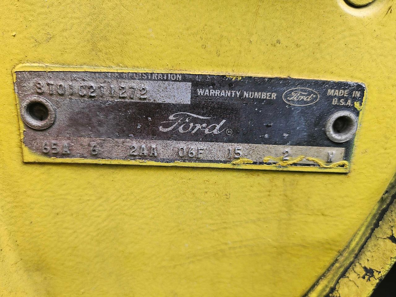 8t01c211272 8T01C211272 1968 Ford Mustang