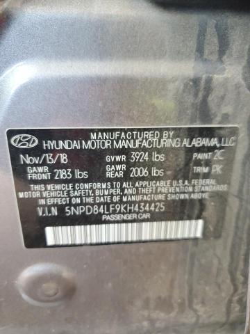 2019 HYUNDAI ELANTRA SE - 5NPD84LF9KH434425
