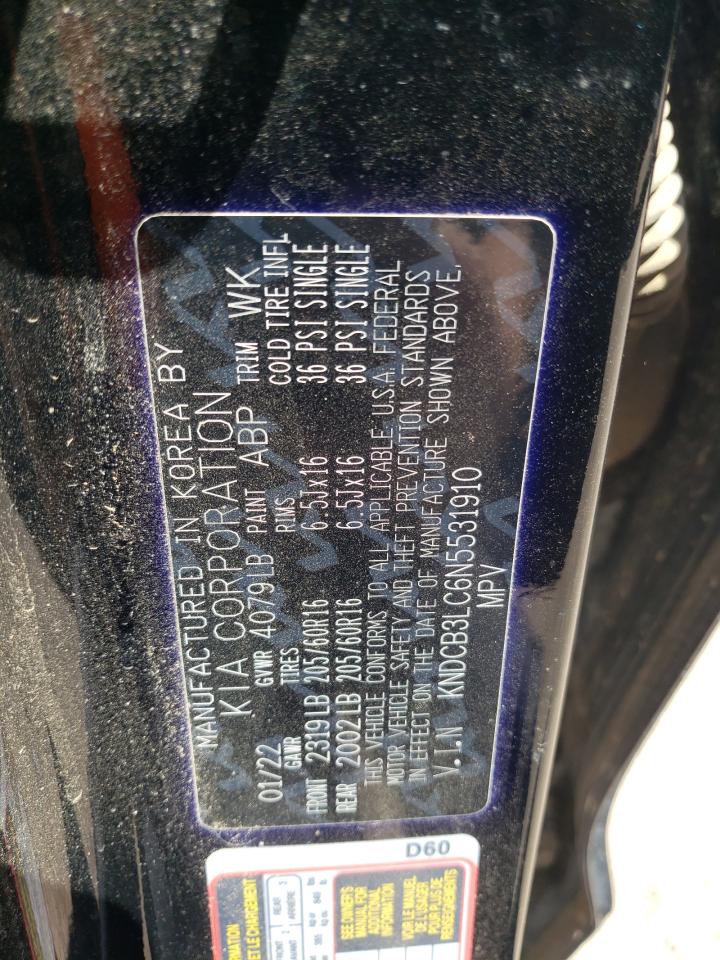 KNDCB3LC6N5531910 2022 Kia Niro Lx