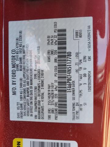 2022 Ford Mustang Gt VIN: 1FA6P8CF4N5117780 Lot: 56465434