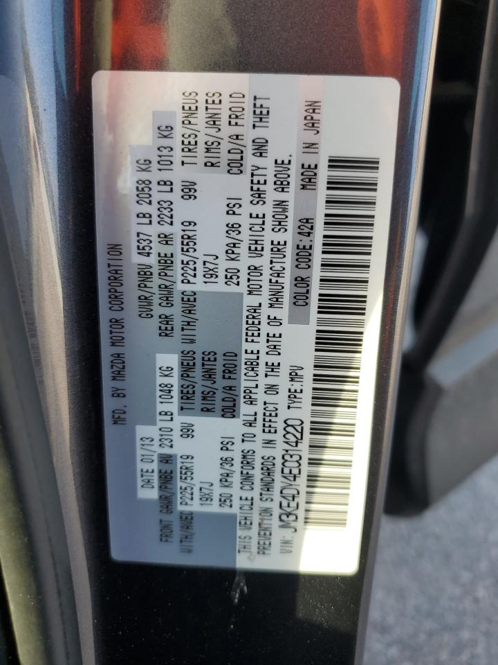 JM3KE4DY4E0314220 2014 Mazda Cx-5 Gt