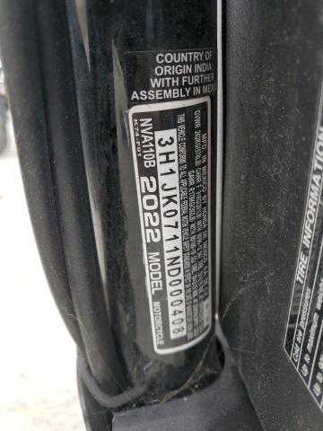 2022 HONDA NVA110 B 3H1JK0711ND000408
