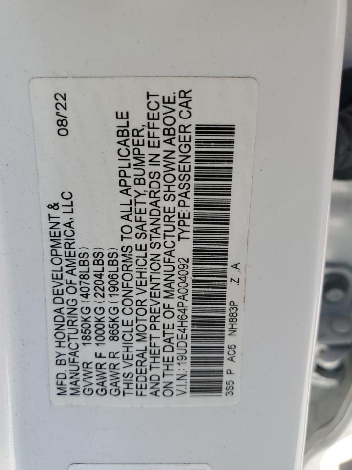 19UDE4H64PA004092 2023 Acura Integra A-Spec Tech