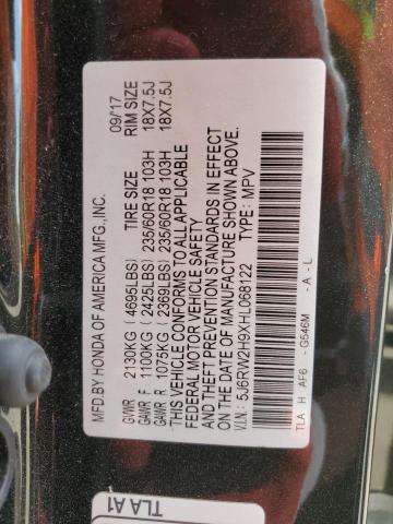 2017 HONDA CR-V TOURI - 5J6RW2H9XHL068122