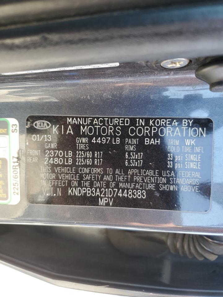 KNDPB3A21D7448383 2013 Kia Sportage Base