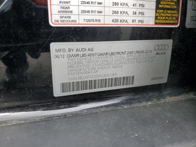 WAUBJAFM2DA005185 2013 Audi A3 Premium