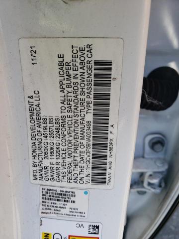 2022 Honda Accord Hybrid Exl VIN: 1HGCV3F59NA003498 Lot: 53316744