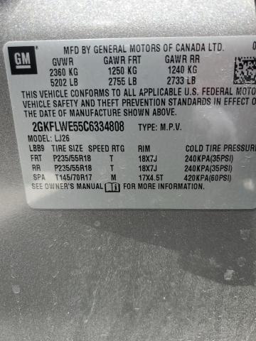 2012 GMC Terrain Slt VIN: 2GKFLWE55C6334808 Lot: 46496404