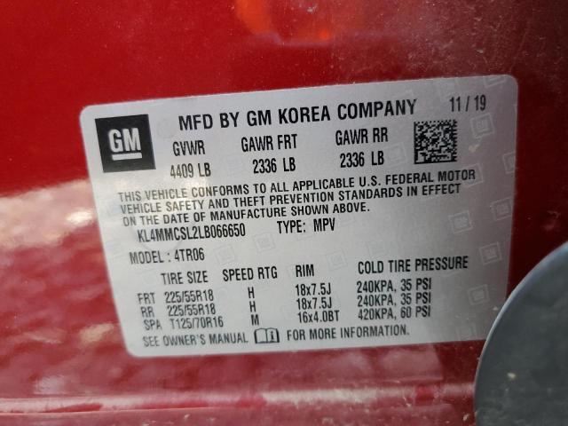 2020 Buick Encore Gx Preferred VIN: KL4MMCSL2LB066650 Lot: 54699664