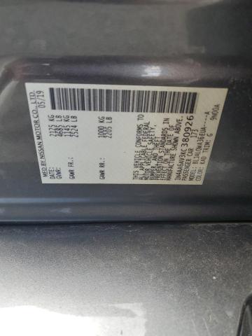 2019 Nissan Maxima S VIN: 1N4AA6AV3KC380926 Lot: 56725354