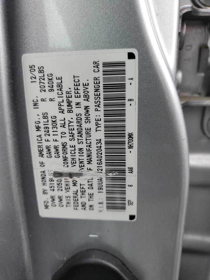 19UUA66216A020434 2006 Acura 3.2Tl
