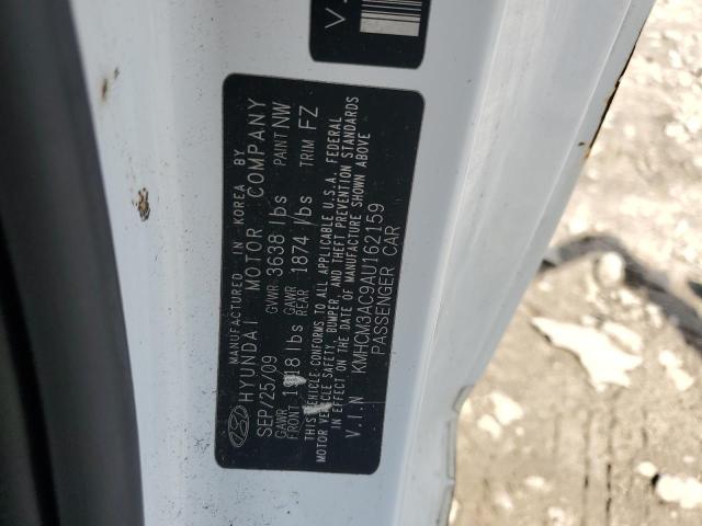 2010 Hyundai Accent Blue VIN: KMHCM3AC9AU162159 Lot: 56345684