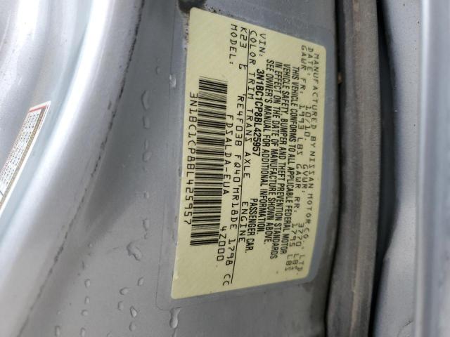 2011 Nissan Versa S VIN: 3N1BC1CP8BL425957 Lot: 54968764