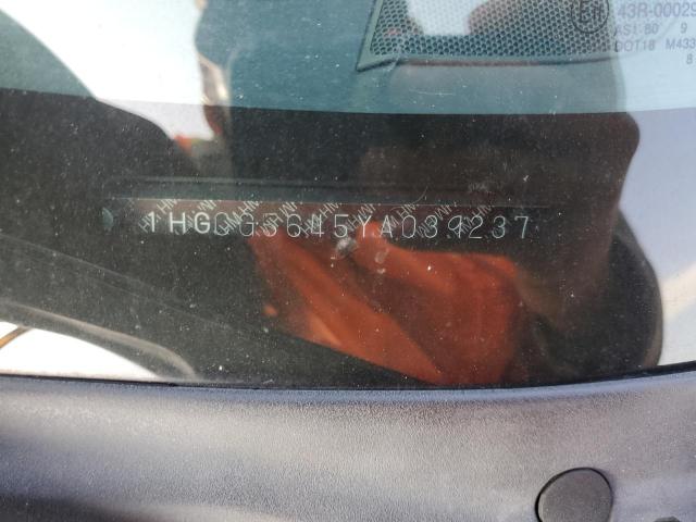 2000 Honda Accord Lx VIN: 1HGCG5645YA039237 Lot: 53110704