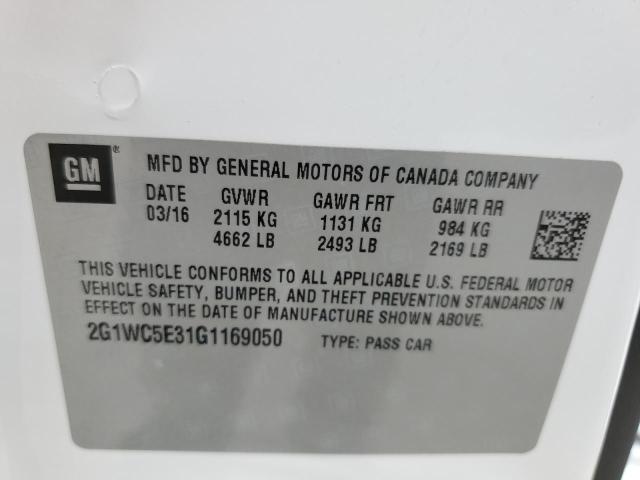 2016 Chevrolet Impala Limited Ltz VIN: 2G1WC5E31G1169050 Lot: 54812114