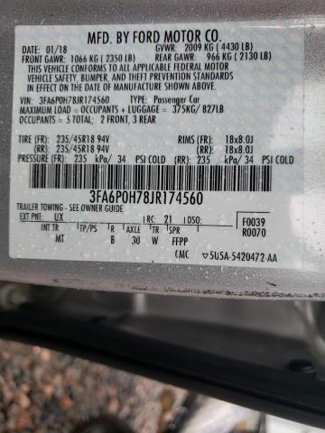 VIN 3FA6P0H78JR174560 2018 Ford Fusion, SE no.13