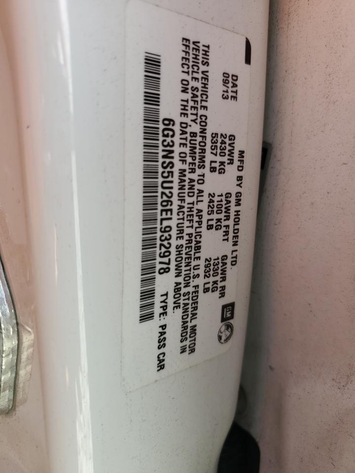 6G3NS5U26EL932978 2014 Chevrolet Caprice Police