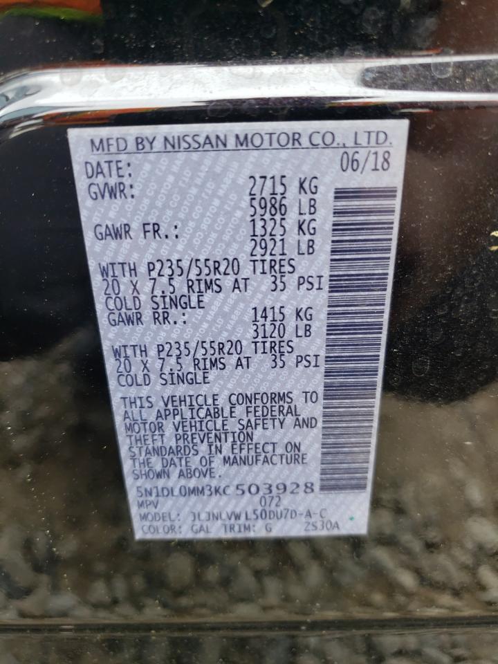 5N1DL0MM3KC503928 2019 Infiniti Qx60 Luxe