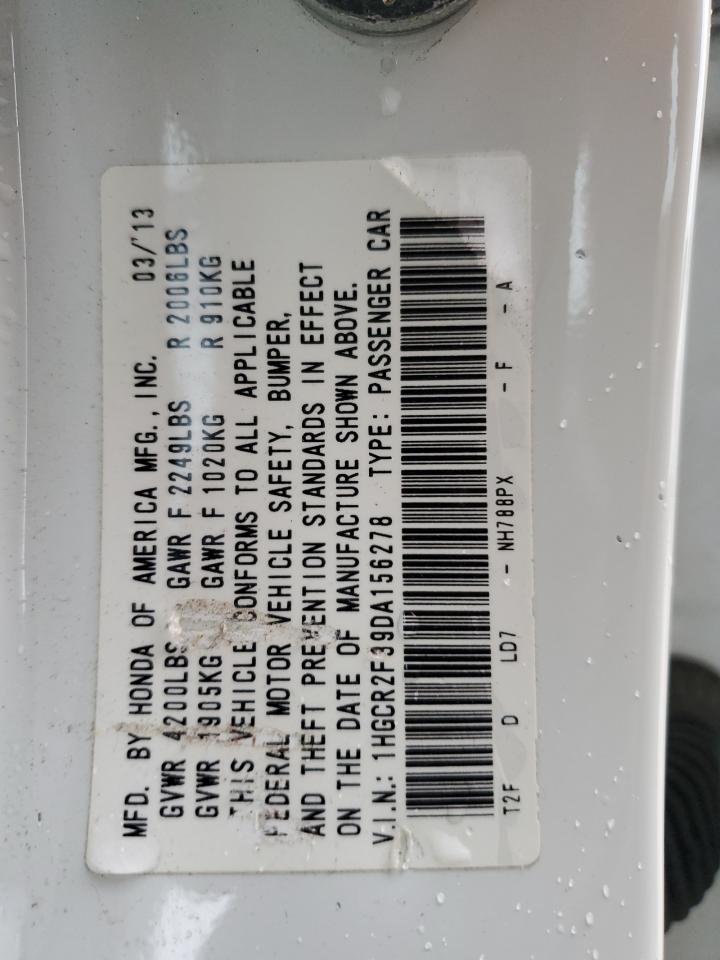 1HGCR2F39DA156278 2013 Honda Accord Lx