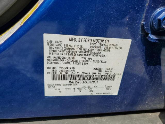 2020 FORD ECOSPORT S - MAJ3S2GE6LC367031