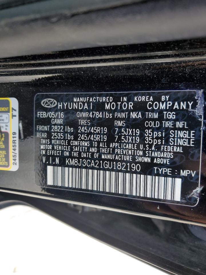 KM8J3CA21GU182190 2016 Hyundai Tucson Limited