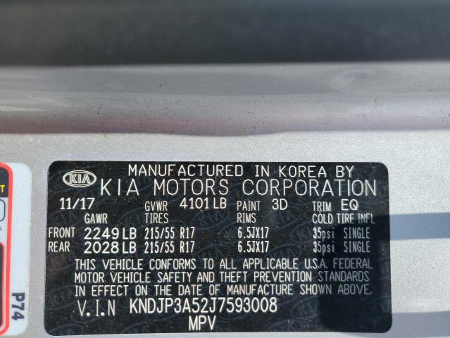 VIN KNDJP3A52J7593008 2018 KIA Soul, + no.12