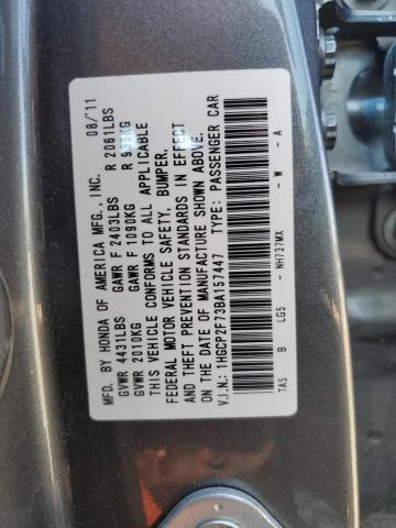 2011 Honda Accord Ex VIN: 1HGCP2F73BA157447 Lot: 55695914