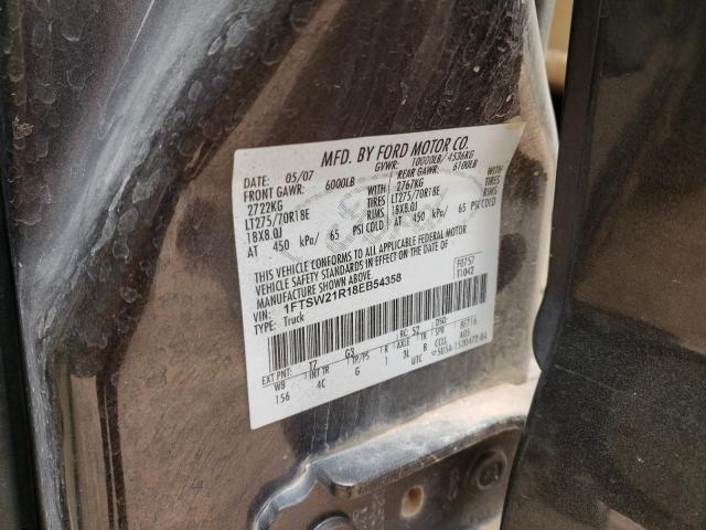 2008 Ford F250 Super Duty VIN: 1FTSW21R18EB54358 Lot: 54444644