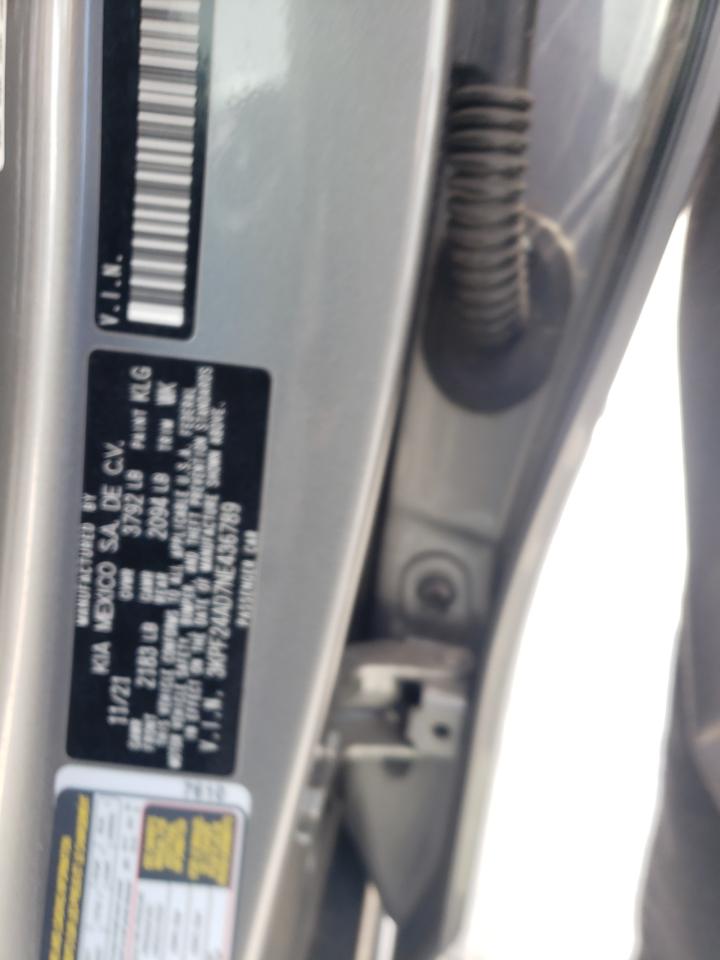 3KPF24AD7NE436789 2022 Kia Forte Fe