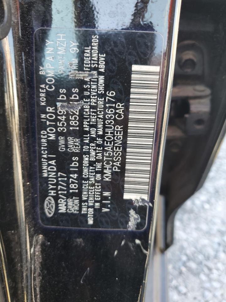 KMHCT5AE0HU336176 2017 Hyundai Accent Se