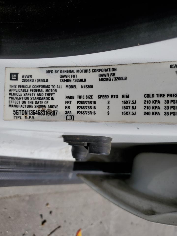 5GTDN136468313807 2006 Hummer H3