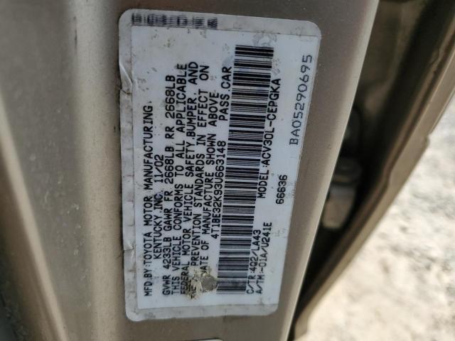 2003 Toyota Camry Le VIN: 4T1BE32K93U663148 Lot: 54336664