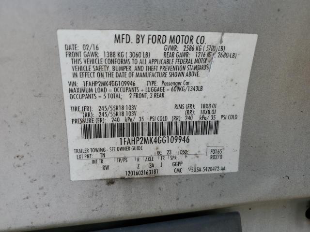 2016 FORD TAURUS POL - 1FAHP2MK4GG109946