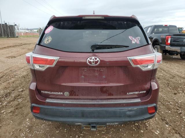 2016 Toyota Highlander Limited VIN: 5TDDKRFH0GS323114 Lot: 54928884