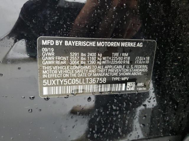 2020 BMW X3 xDrive30I VIN: 5UXTY5C05LLT36758 Lot: 54691374