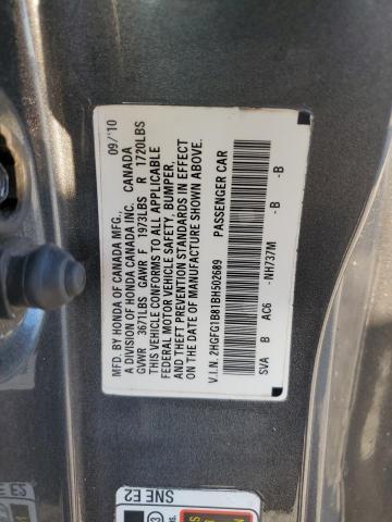 2HGFG1B81BH502689 2011 Honda Civic Ex