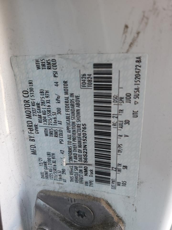 NM0LS6S23N1520765 2022 Ford Transit Connect Xl