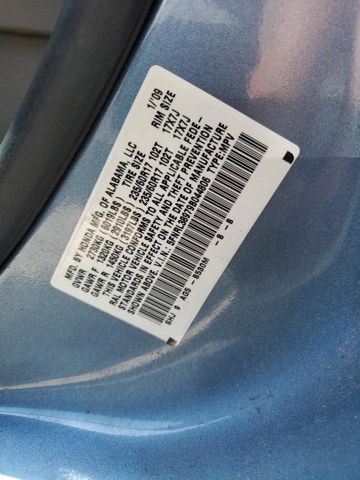 5FNRL38979B044806 2009 Honda Odyssey Touring