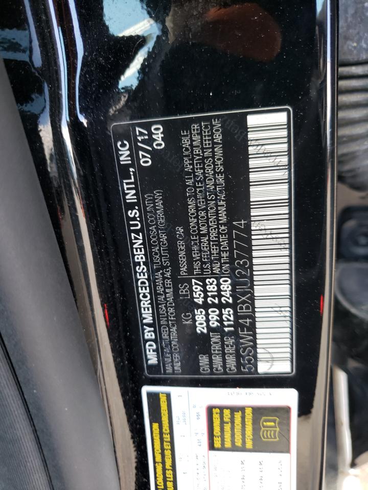 55SWF4JBXJU237774 2018 Mercedes-Benz C 300