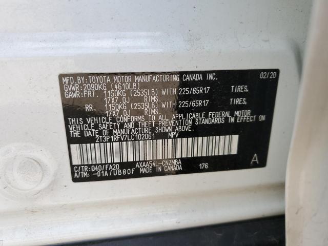 2020 TOYOTA RAV4 XLE - 2T3P1RFV7LC102061