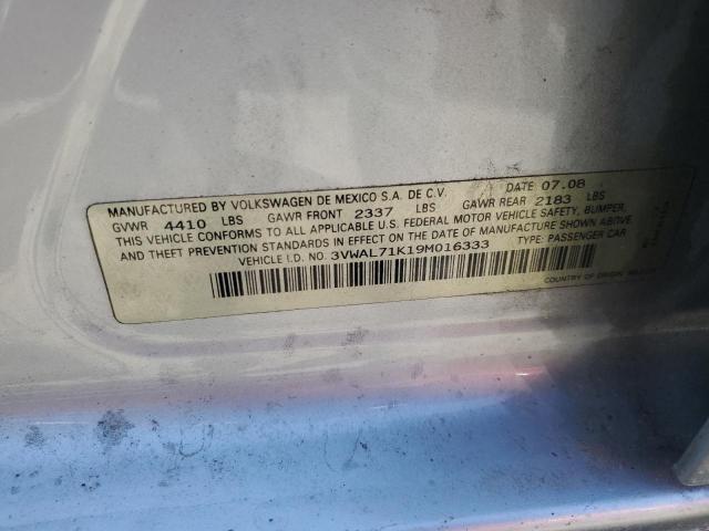 2009 Volkswagen Jetta Tdi VIN: 3VWAL71K19M016333 Lot: 56048504