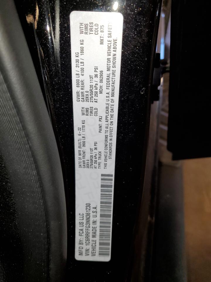 1C6RRFFG3NN361230 2022 Ram 1500 Big Horn/Lone Star