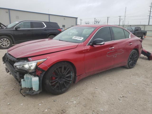 2018 Infiniti Q50 Red Sport 400 VIN: JN1FV7AP0JM460742 Lot: 55813134