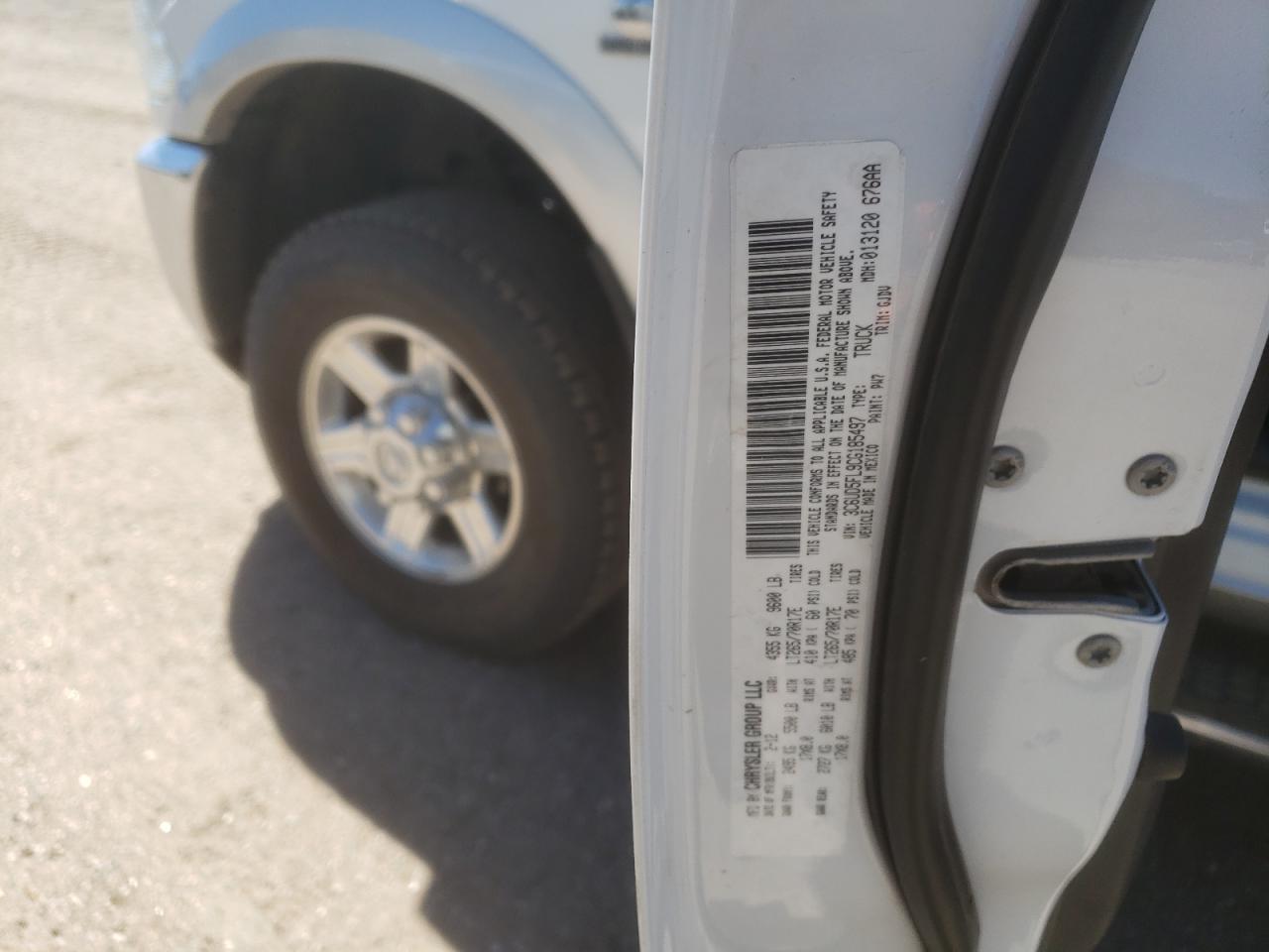 3C6UD5FL9CG185497 2012 Dodge Ram 2500 Laramie