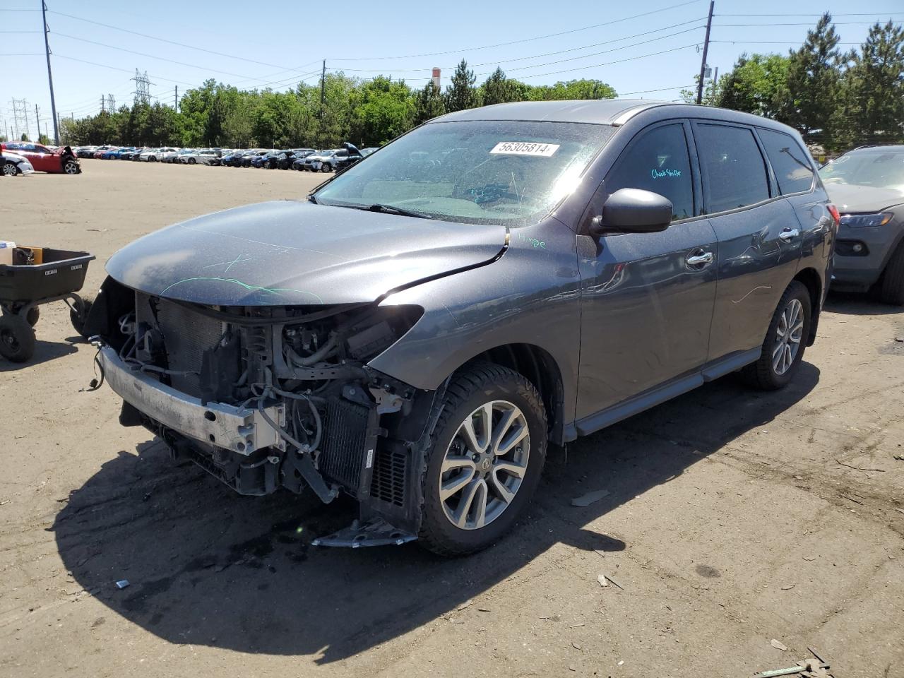 2014 Nissan Pathfinder S vin: 5N1AR2MM8EC687796