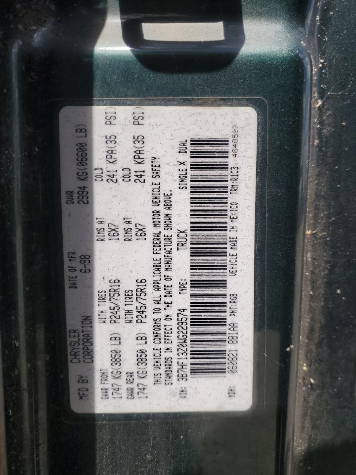 3B7HF13Z0WG229574 1998 Dodge Ram 1500