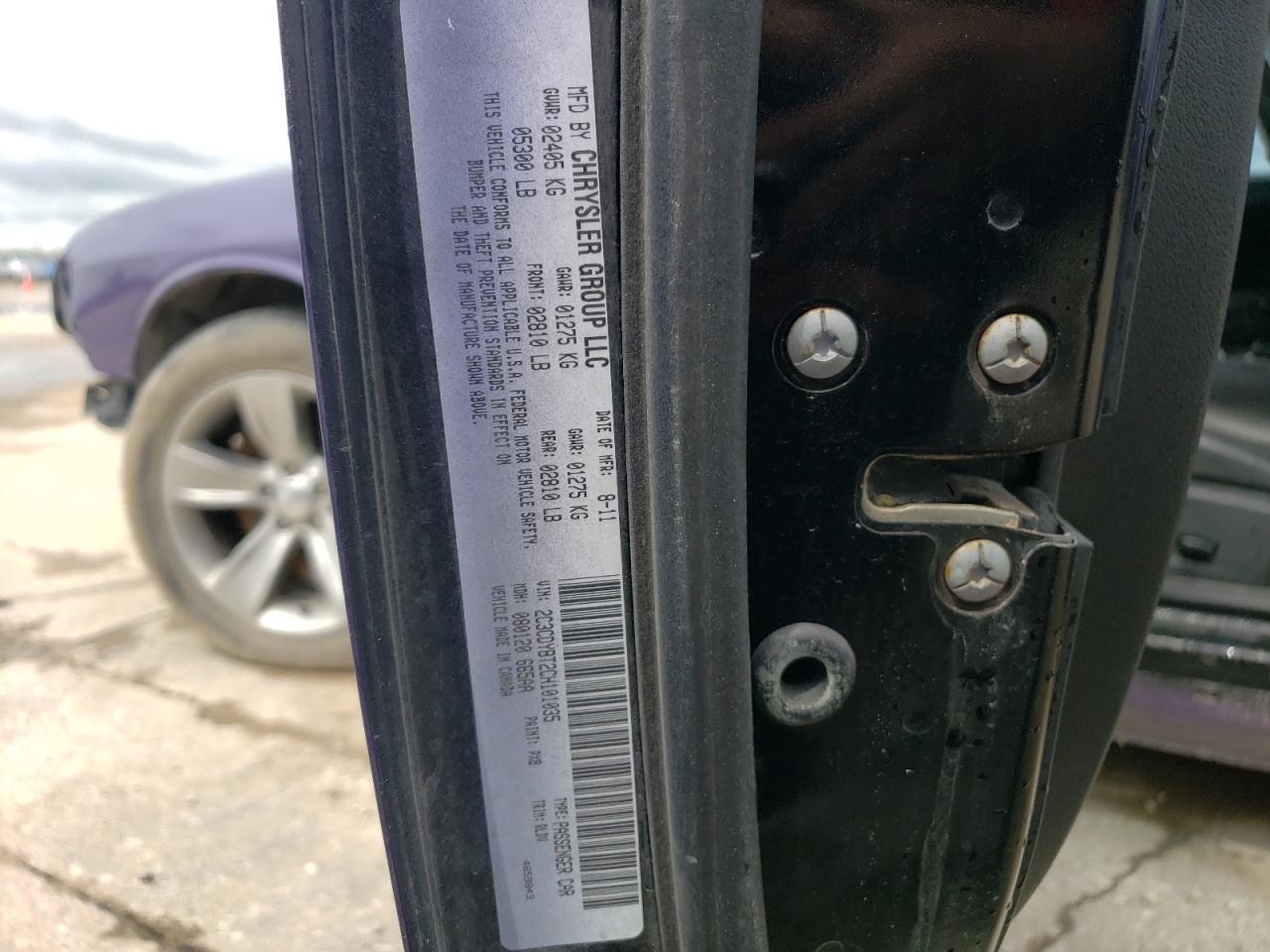 2C3CDYBT2CH101035 2012 Dodge Challenger R/T